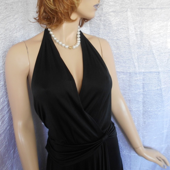 New BCBGMAXAZRIA Ivy Halter Maxi Dress Sz S - Picture 2 of 7